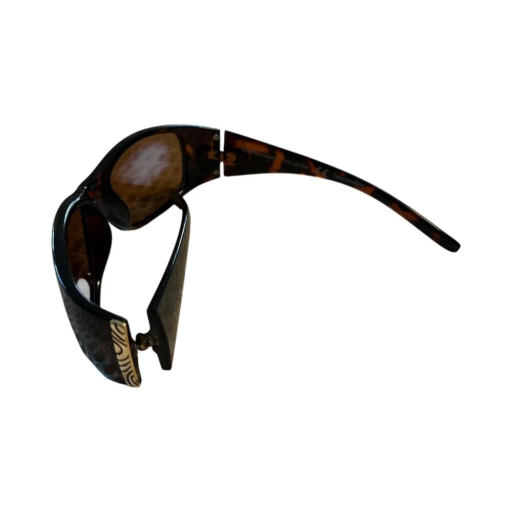 Foster Grant Polarized Tortoise Sunglasses Brown Lens SR1020 Juliet Pole FWM‎ - Picture 4 of 7